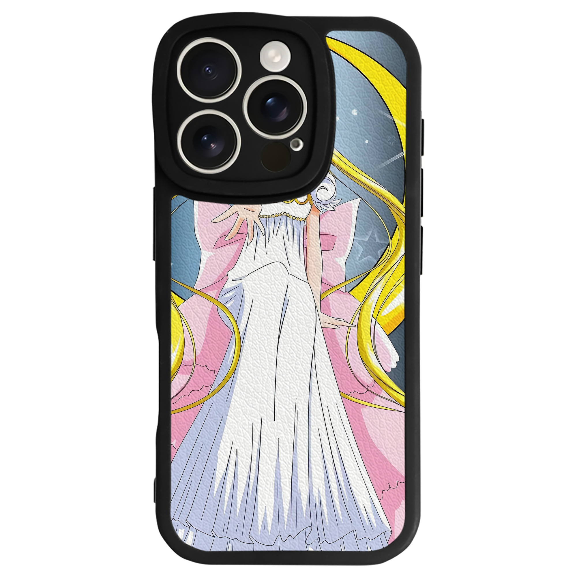 （画像用） 美少女戦士セーラームーン Sailor Moon 【iPhone 16シリーズ対応】シリコンスマホケース（レザー調） 材質：シリコン